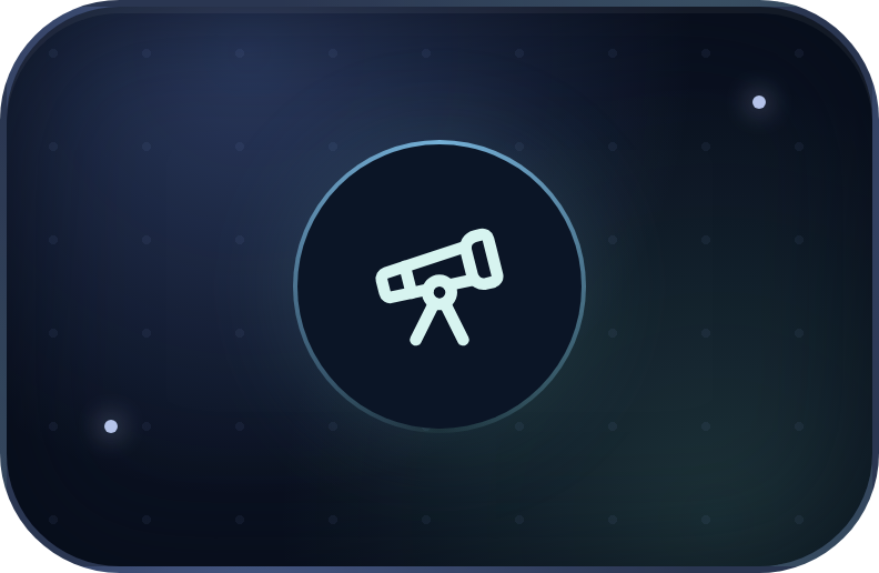 Explore icon: telescope representing deeper code exploration